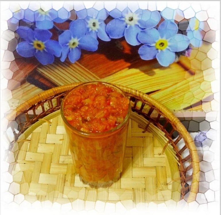 Овощной соус из помидоров и яблок
