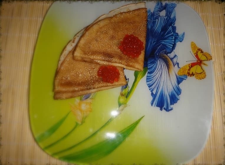 Блины с икрой