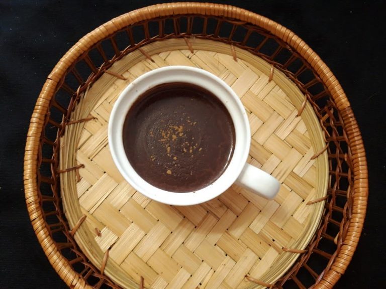 Hot chocolate with spices