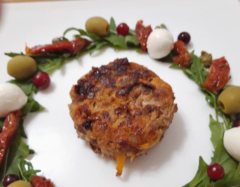 Meat cutlets with pumpkin