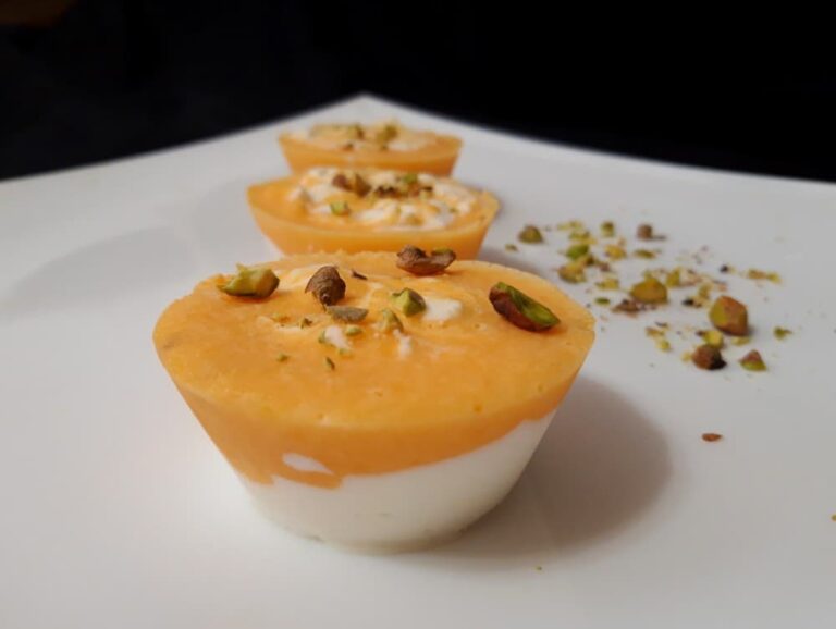 Мороженое из манго и вишни
