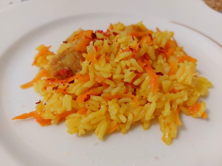 Pilaf with pork