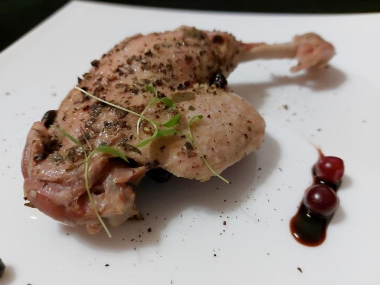 Duck legs sous vide