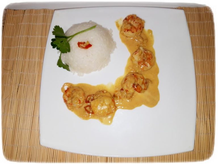 Shrimp in coconut milk