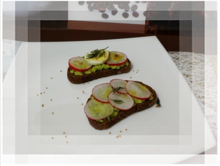 Avocado Radish Toasts