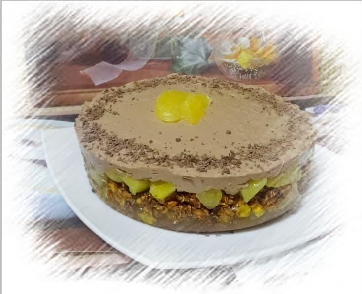 Муссовый торт с апельсином и шоколадом