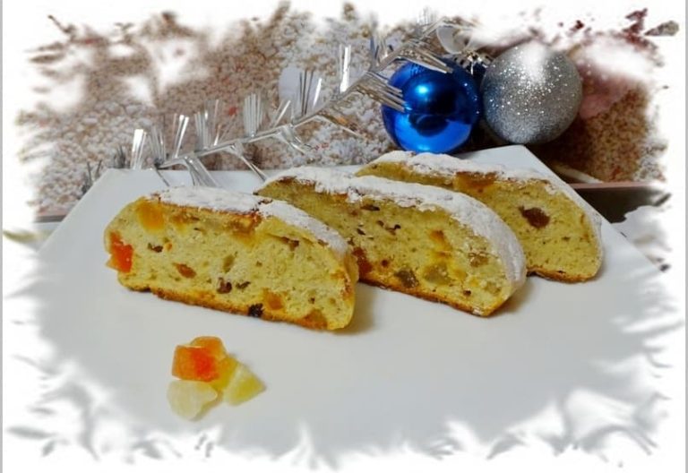 Christstollen mit Quark