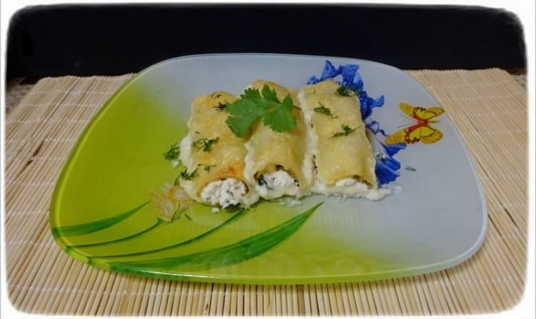 Cannelloni with spinach and ricotta