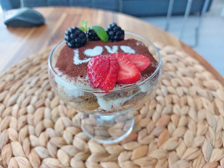 Tiramisu in a glass