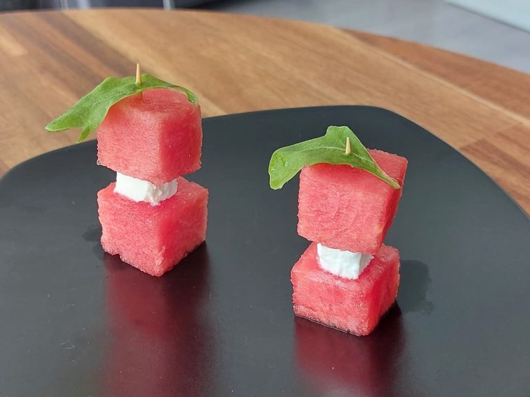 Feta watermelon appetizer