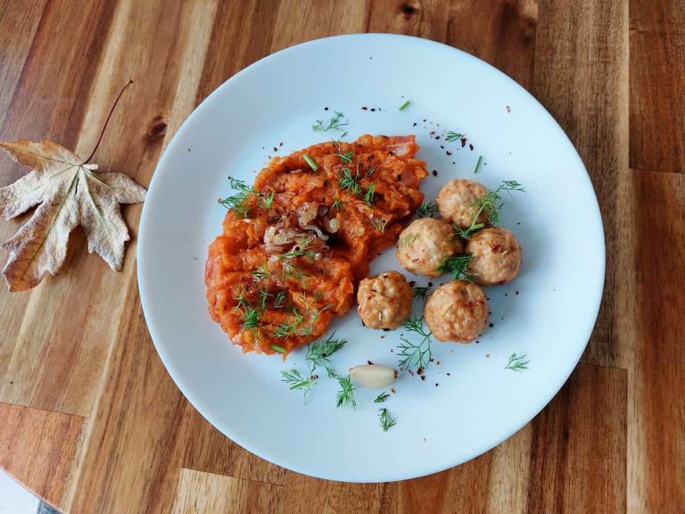 Pumpkin puree side dish