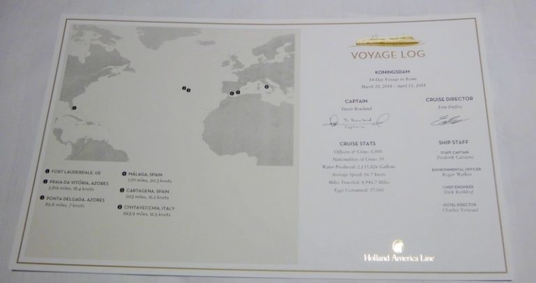 Transatlantic on HAL Koningsdam 1