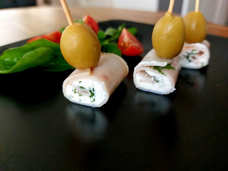 Ham feta rolls