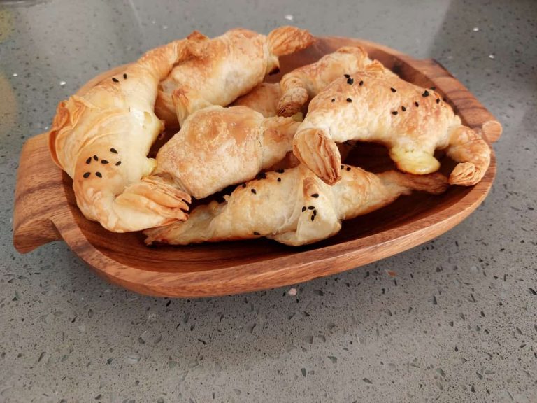 Brie pear croissants