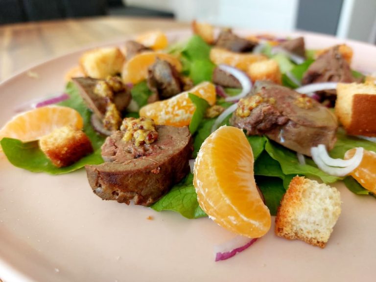 Chicken liver salad