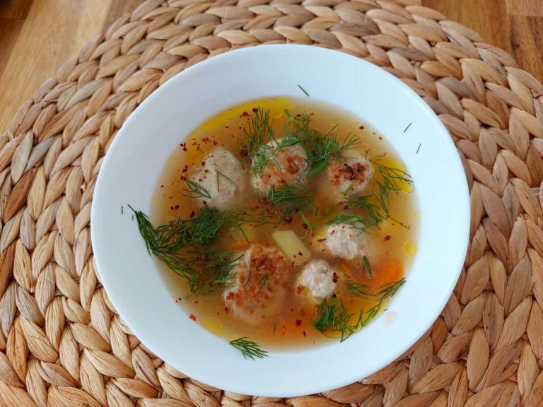 Chicken meatball soup