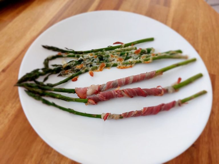 Bacon cheese asparagus