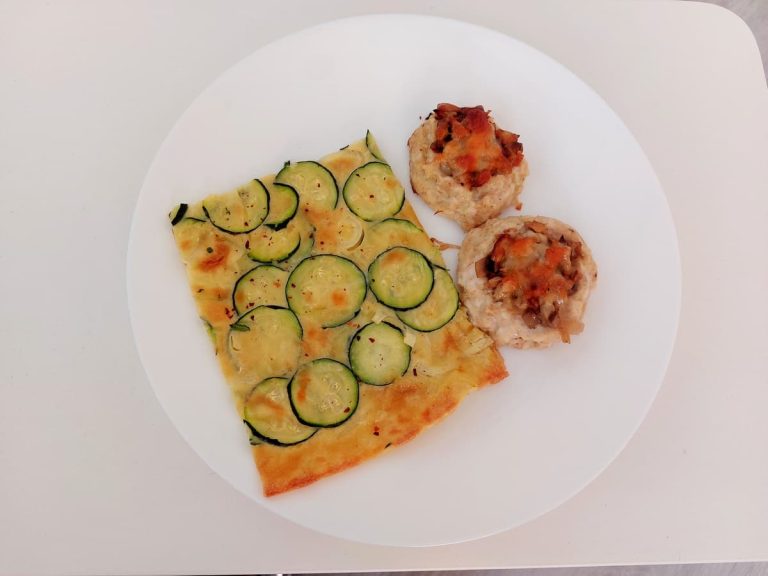 Scarpaccia with zucchini