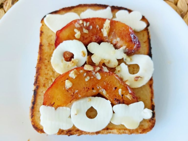 Caramelized Peach Toast