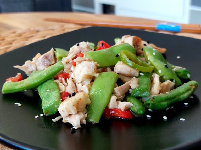 Chicken with green beans