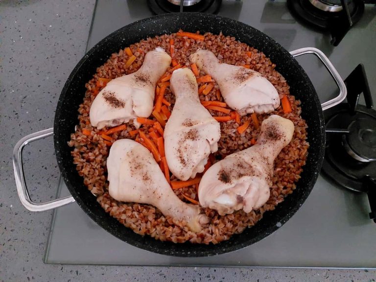 Baked Chicken with Buckwheat