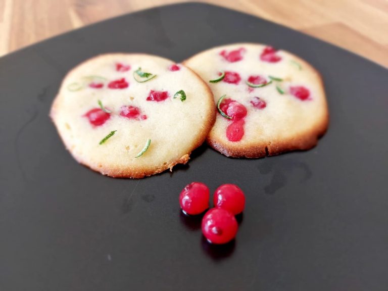 Lemon Redcurrant Cookies