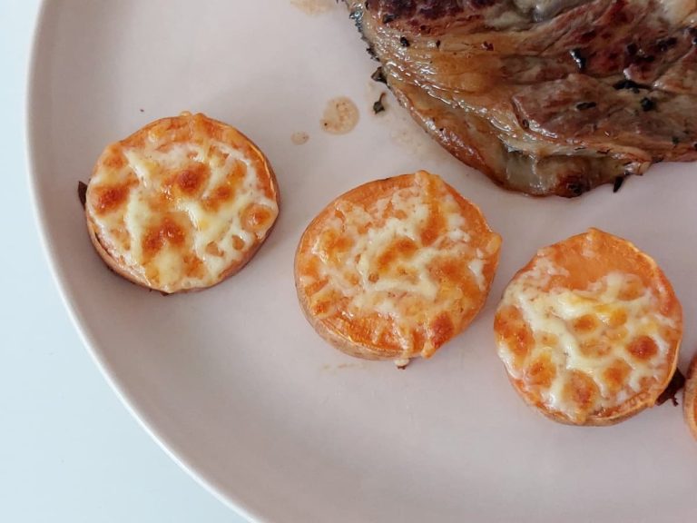 Baked Sweet Potato with Cheese